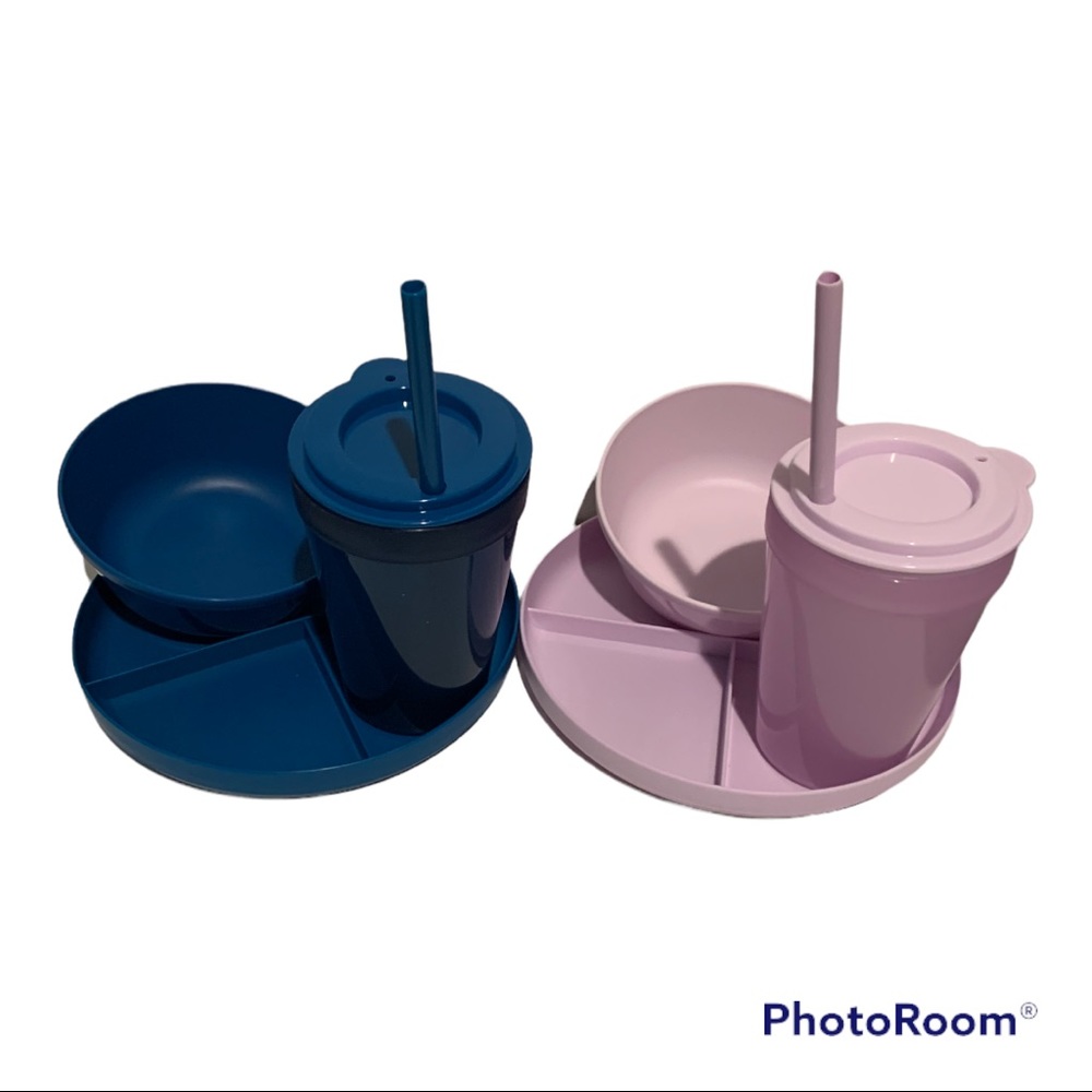 💜 (2) SETS of BPA FREE Dining Sets
